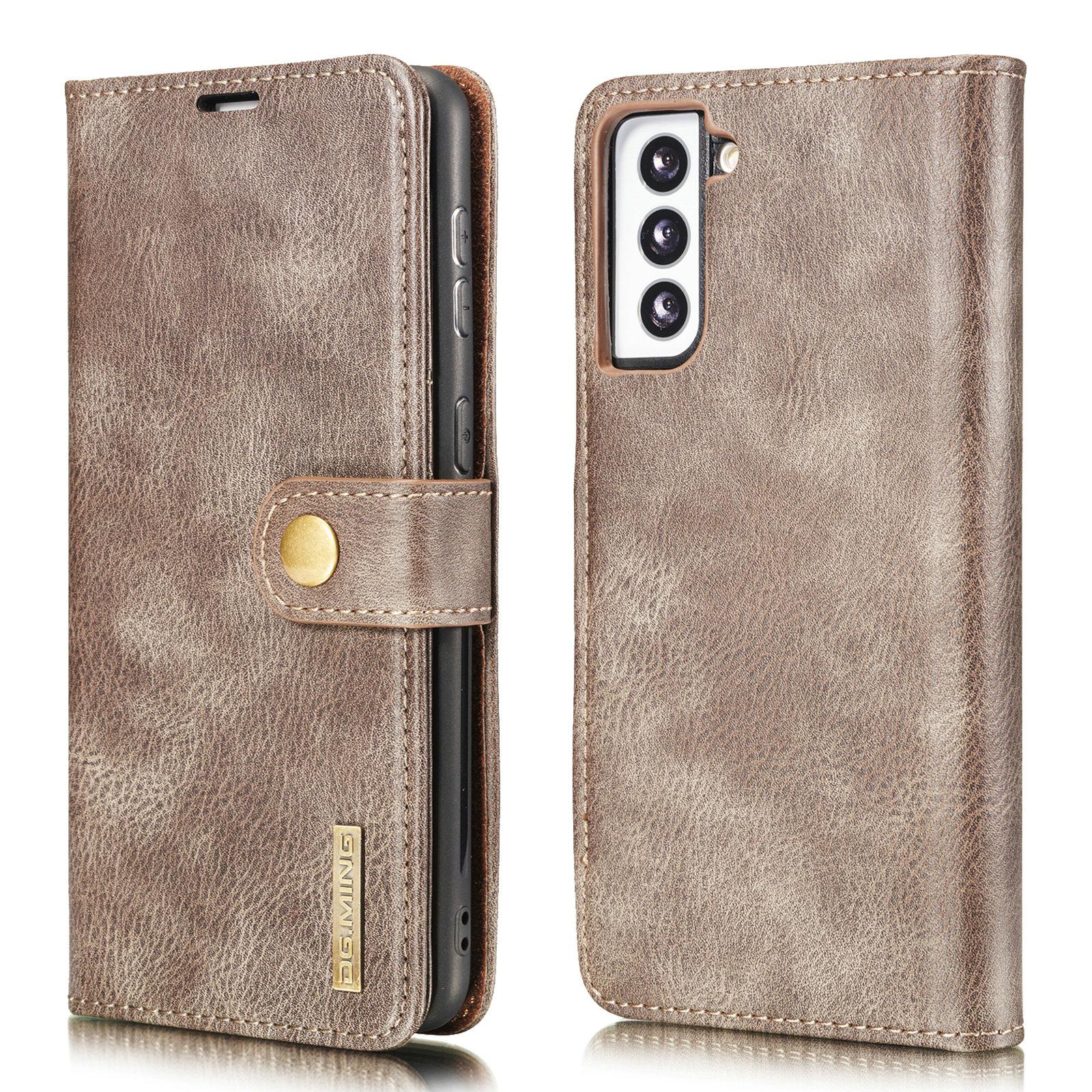 Étui portefeuille Magnet Wallet Samsung Galaxy S21 Plus Brown