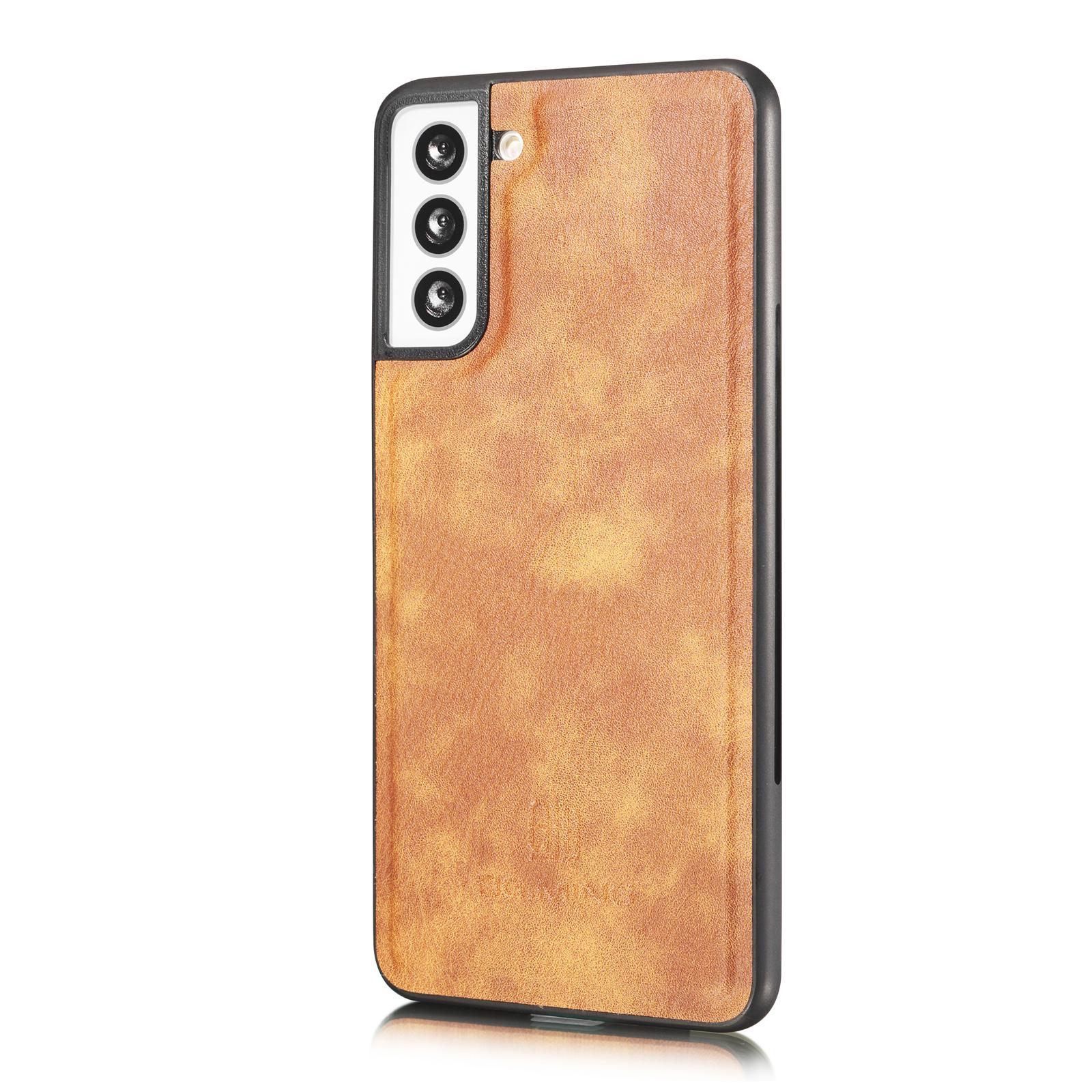 Étui portefeuille Magnet Wallet Samsung Galaxy S21 Plus, Cognac