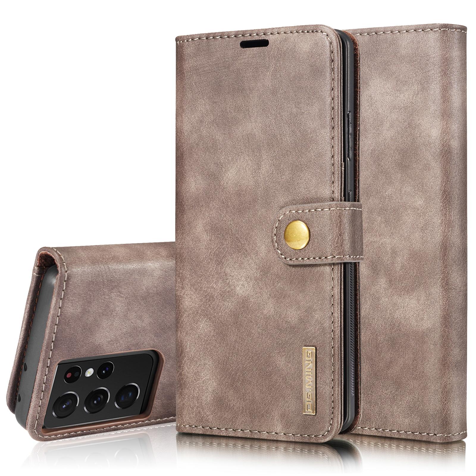 Étui portefeuille Magnet Wallet Samsung Galaxy S21 Ultra, Brown