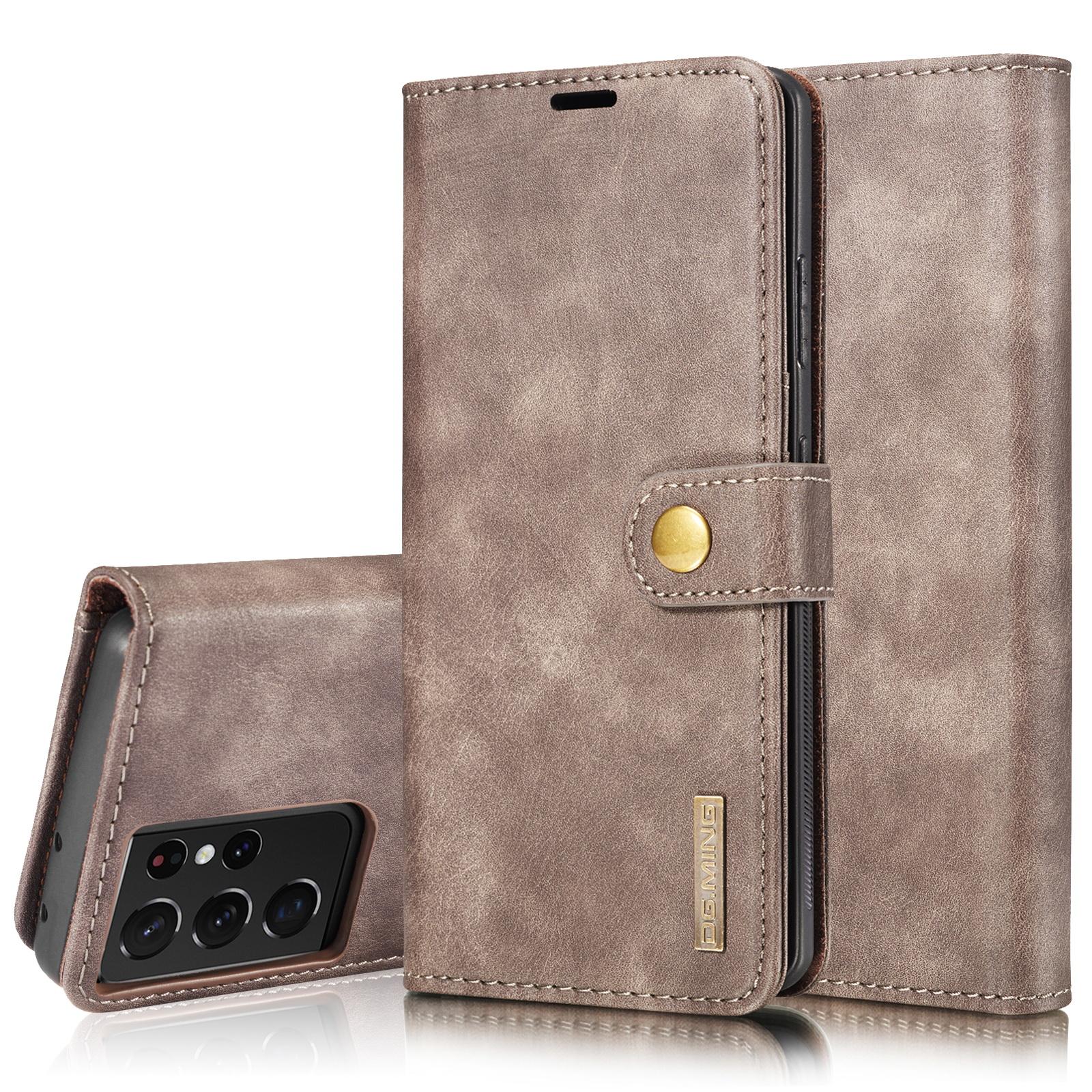 Étui portefeuille Magnet Wallet Samsung Galaxy S21 Ultra Brown