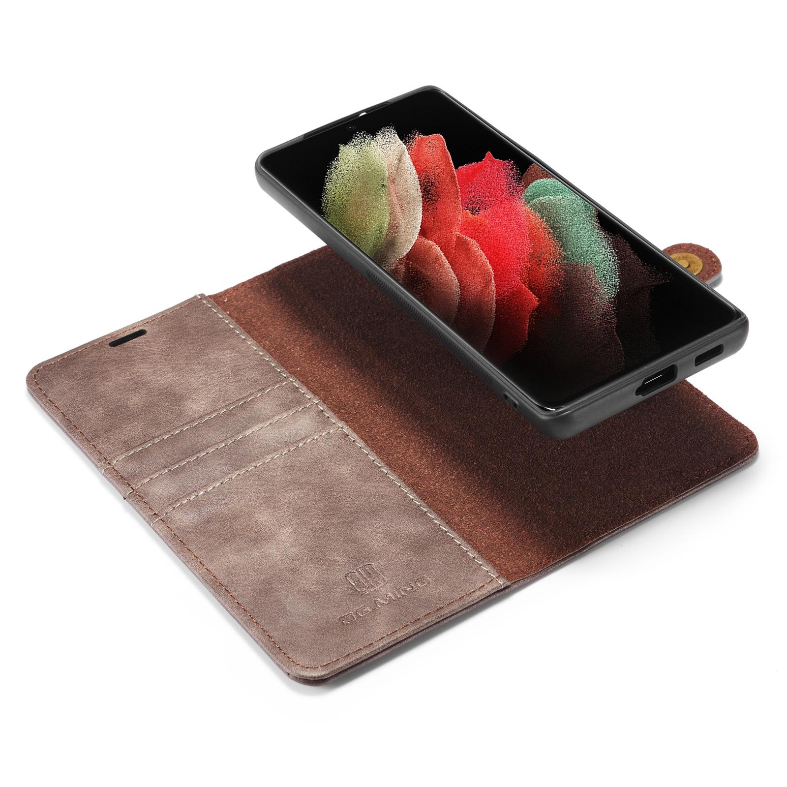 Étui portefeuille Magnet Wallet Samsung Galaxy S21 Ultra, Brown