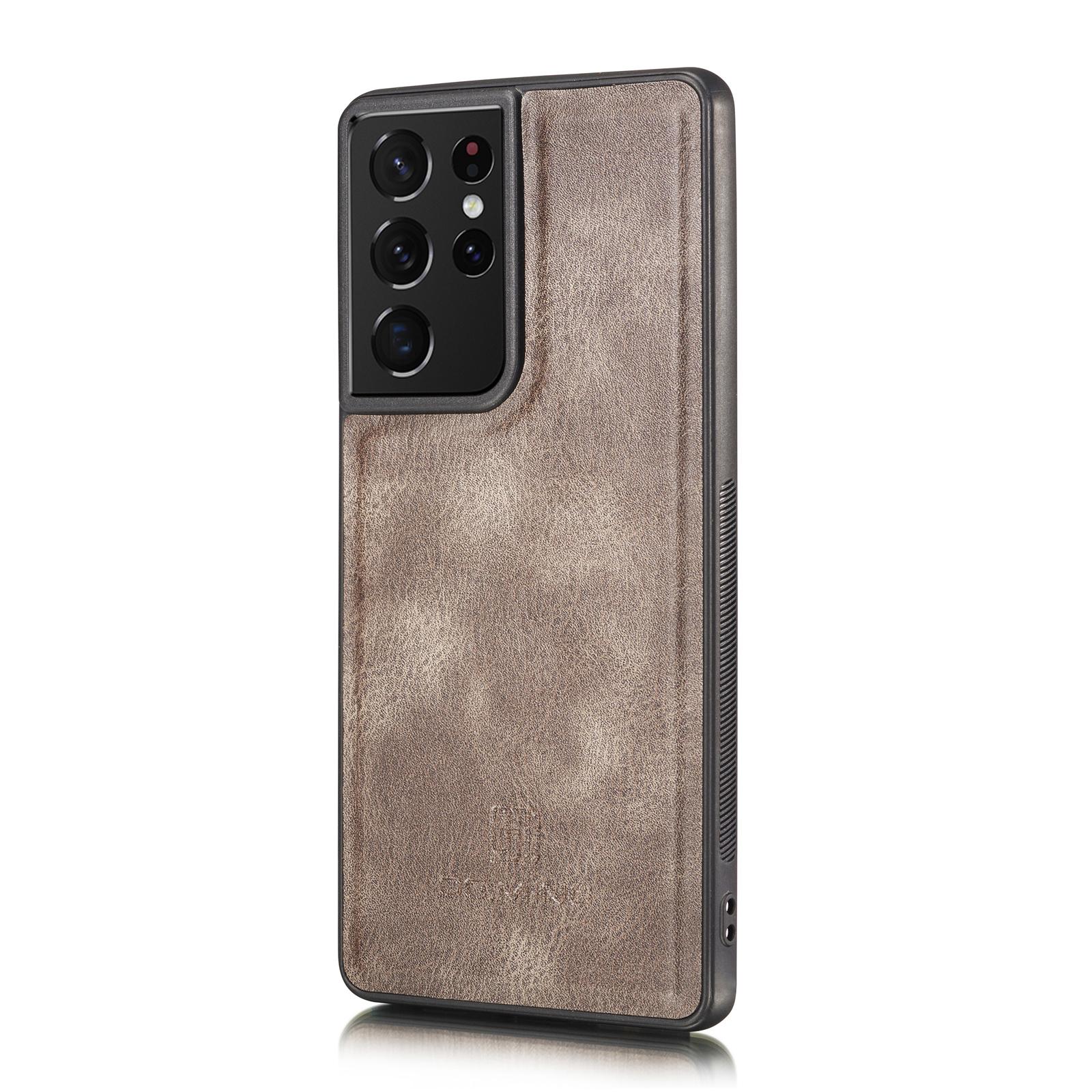 Étui portefeuille Magnet Wallet Samsung Galaxy S21 Ultra, Brown