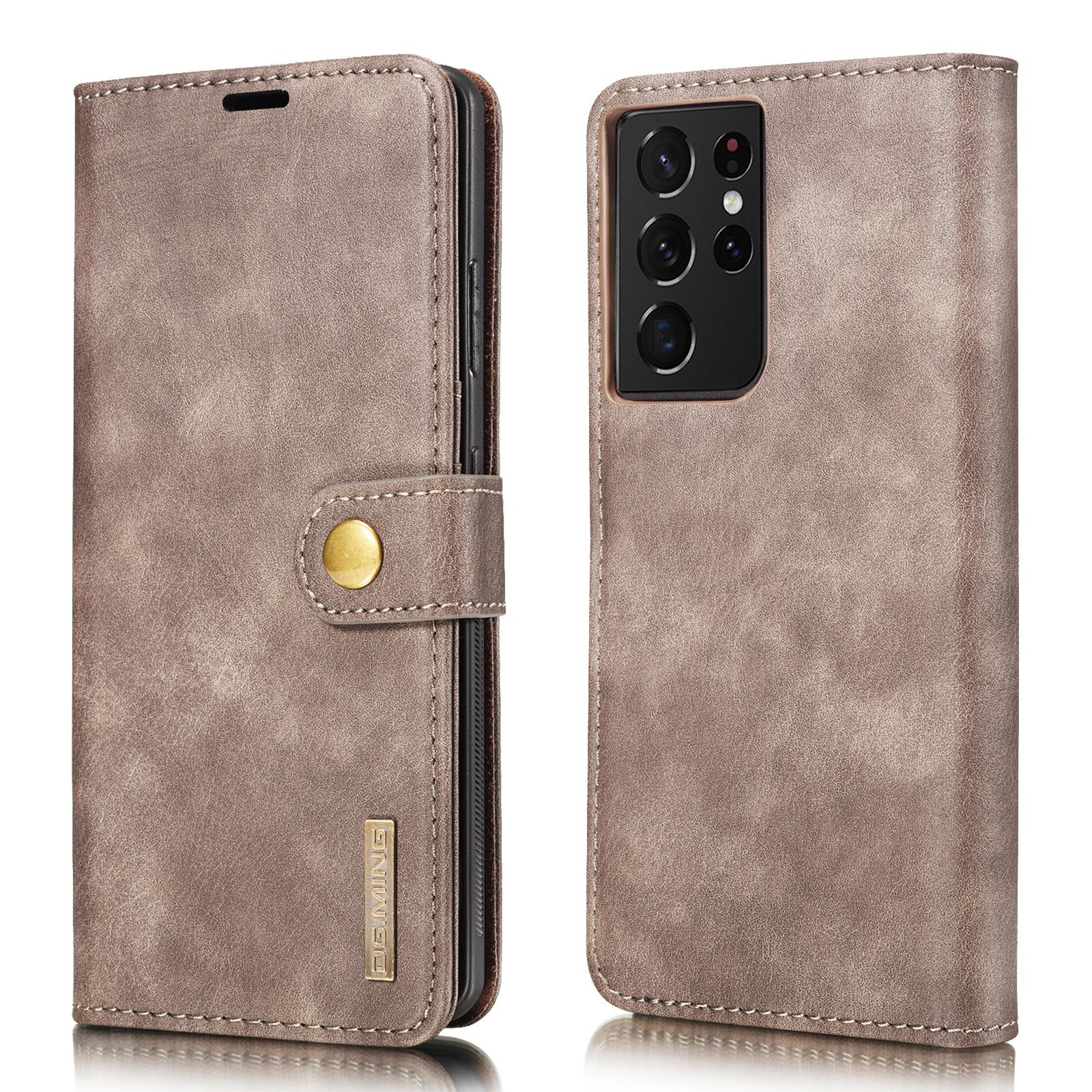 Étui portefeuille Magnet Wallet Samsung Galaxy S21 Ultra Brown