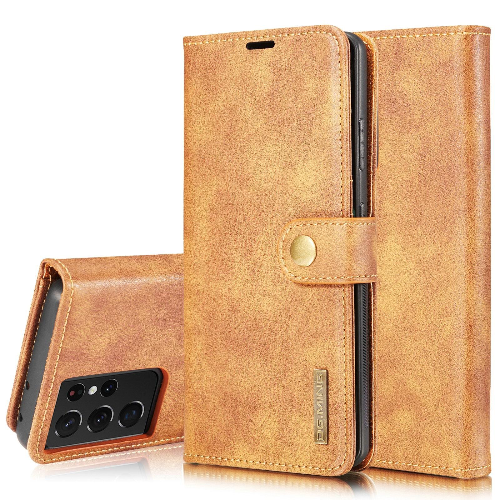 Étui portefeuille Magnet Wallet Samsung Galaxy S21 Ultra Cognac