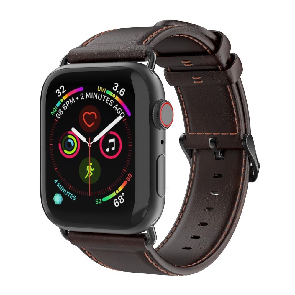 Bracelet en cuir Apple Watch Ultra 49mm Brown