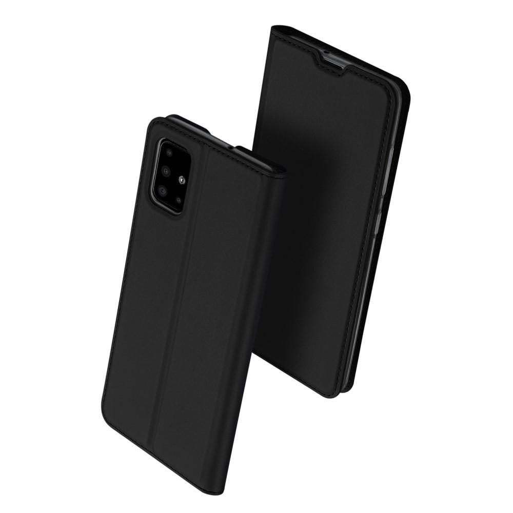 Étui portefeuille Skin Pro Series Samsung Galaxy A51, Noir