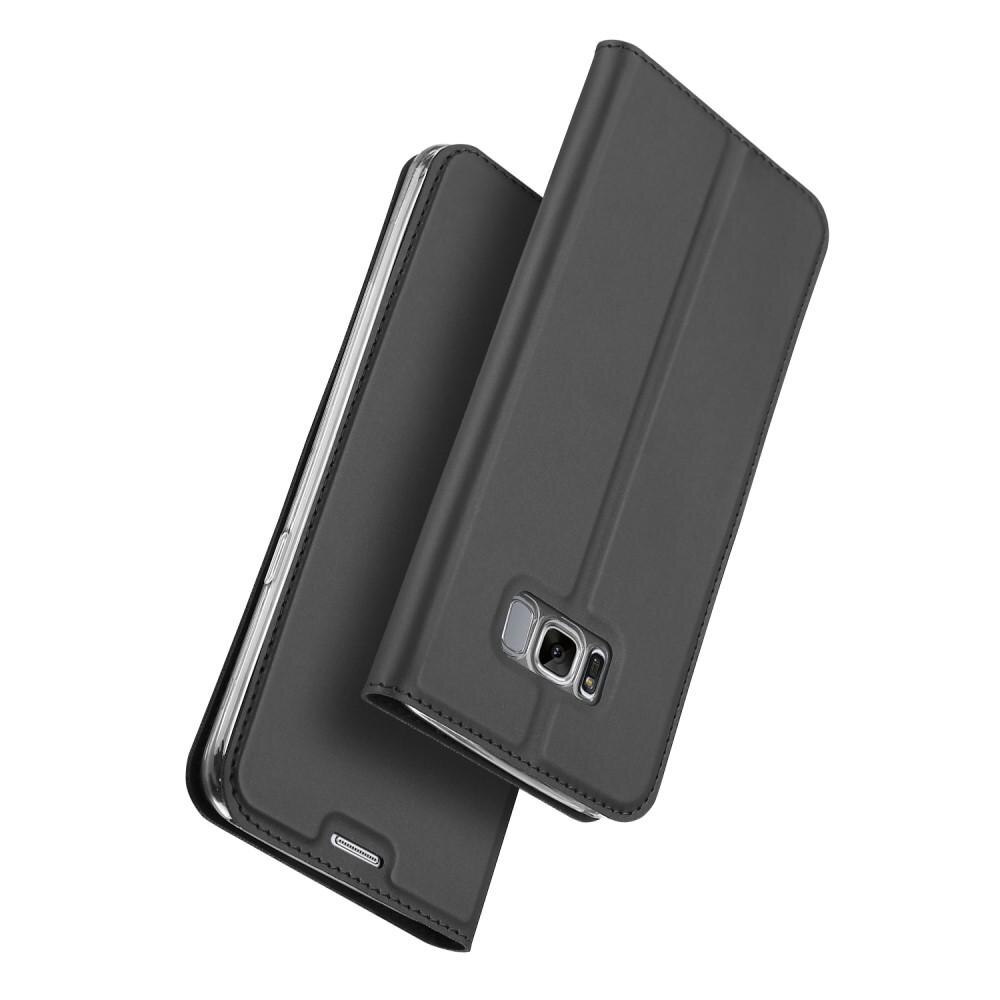 Étui portefeuille Skin Pro Series Samsung Galaxy S8, Gris