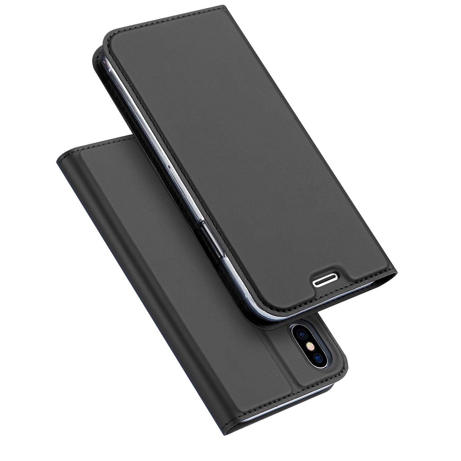 Étui portefeuille Skin Pro Series iPhone X/XS, Gris