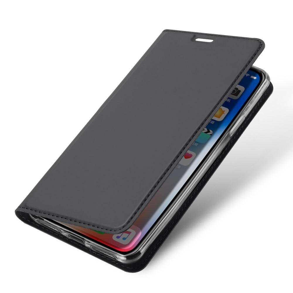 Étui portefeuille Skin Pro Series iPhone Xr, Gris