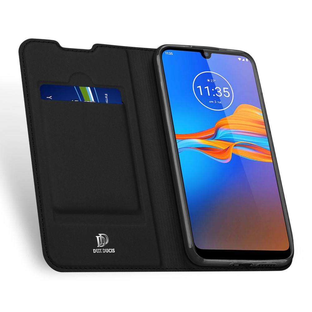 Étui portefeuille Skin Pro Series Motorola Moto E6 Plus, Noir