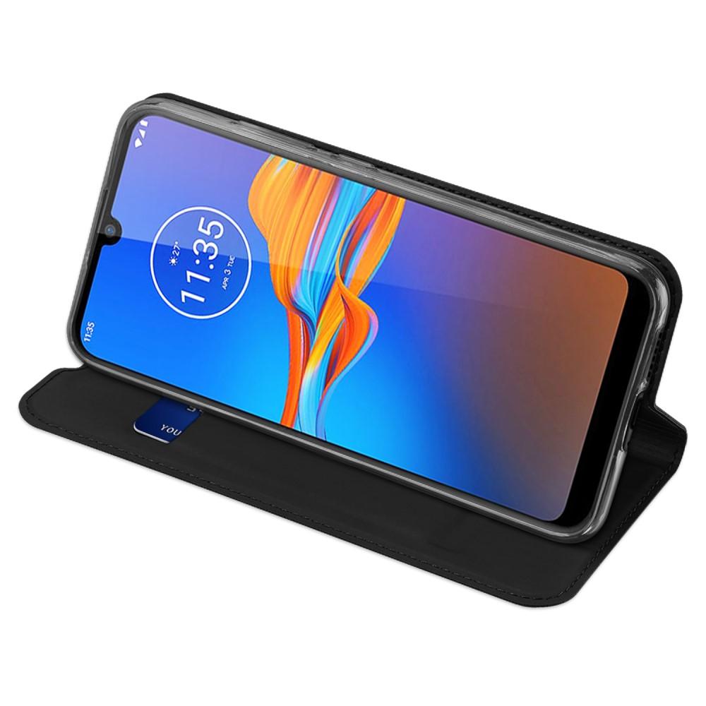 Étui portefeuille Skin Pro Series Motorola Moto E6 Plus, Noir