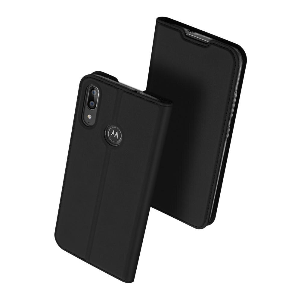Étui portefeuille Skin Pro Series Motorola Moto E6 Plus, Noir