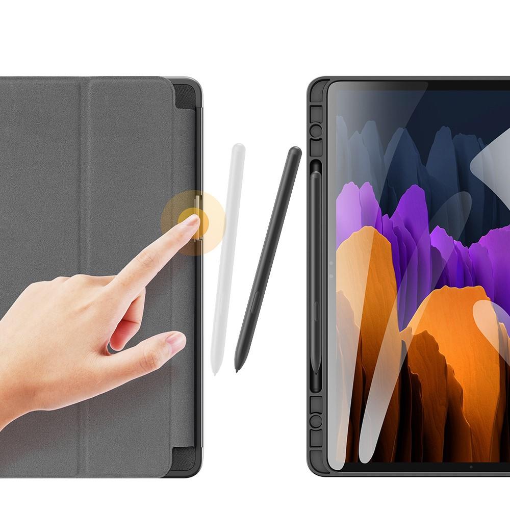 Coque Domo Tri-Fold Samsung Galaxy Tab S7 Plus/S8 Plus 12.4 Black