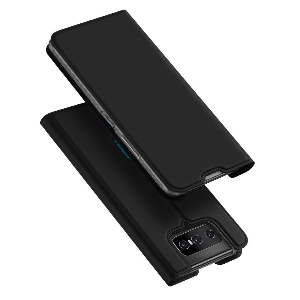 Étui portefeuille Skin Pro Series Asus ZenFone 7/ZenFone 7 Pro, Noir