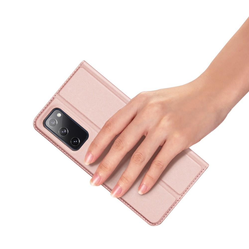 Étui portefeuille Skin Pro Series Samsung Galaxy S20 FE, Or rose