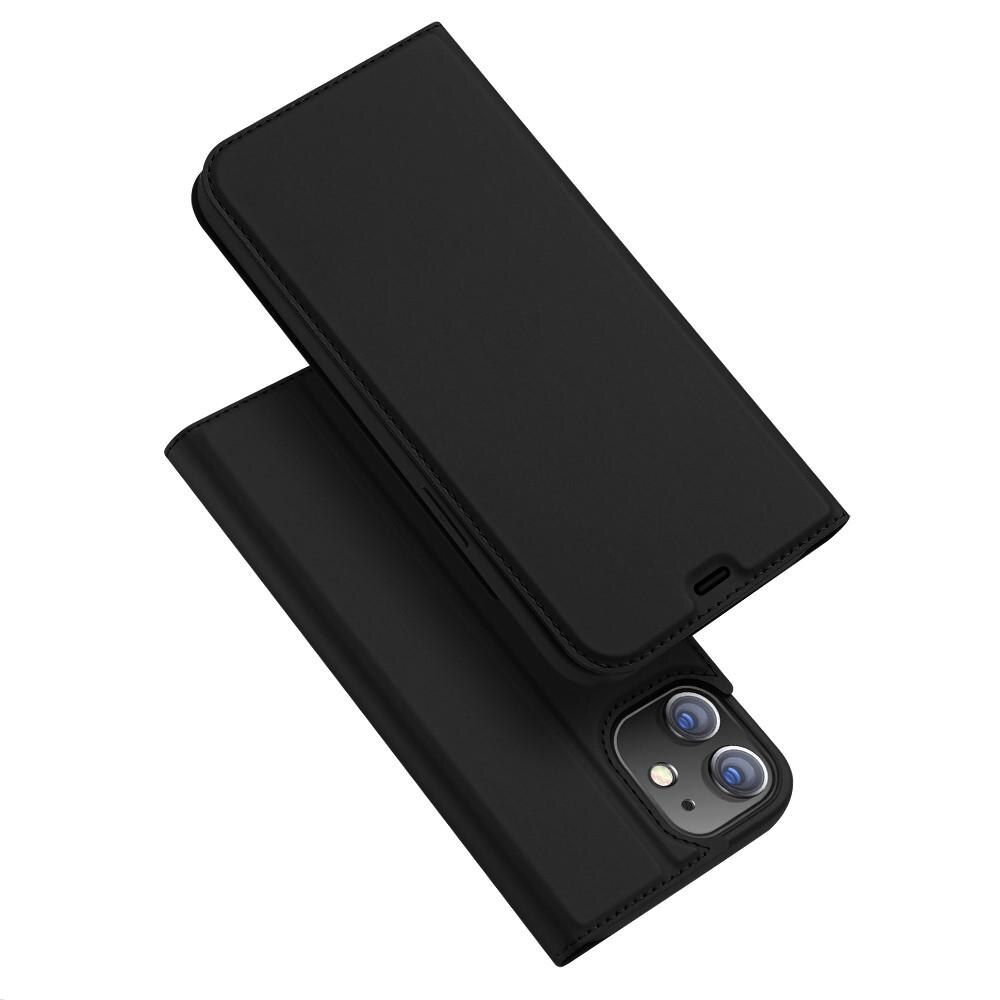 Étui portefeuille Skin Pro Series iPhone 12/iPhone 12 Pro, Noir
