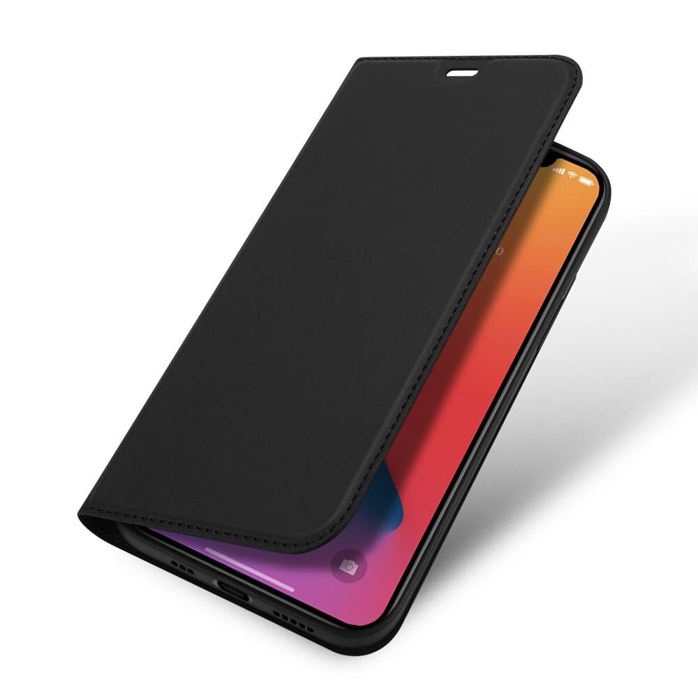 Étui portefeuille Skin Pro Series iPhone 12/iPhone 12 Pro, Noir
