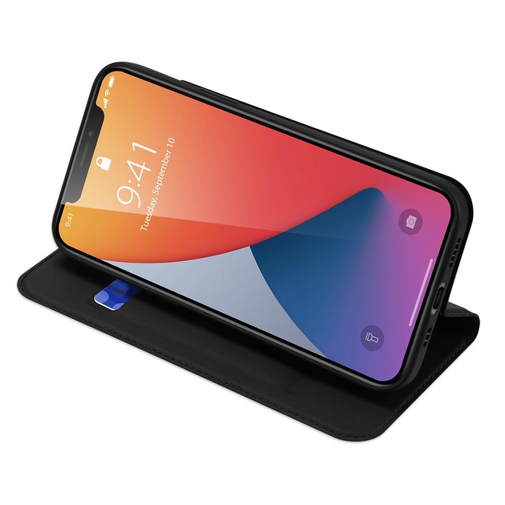 Étui portefeuille Skin Pro Series iPhone 12/iPhone 12 Pro, Noir