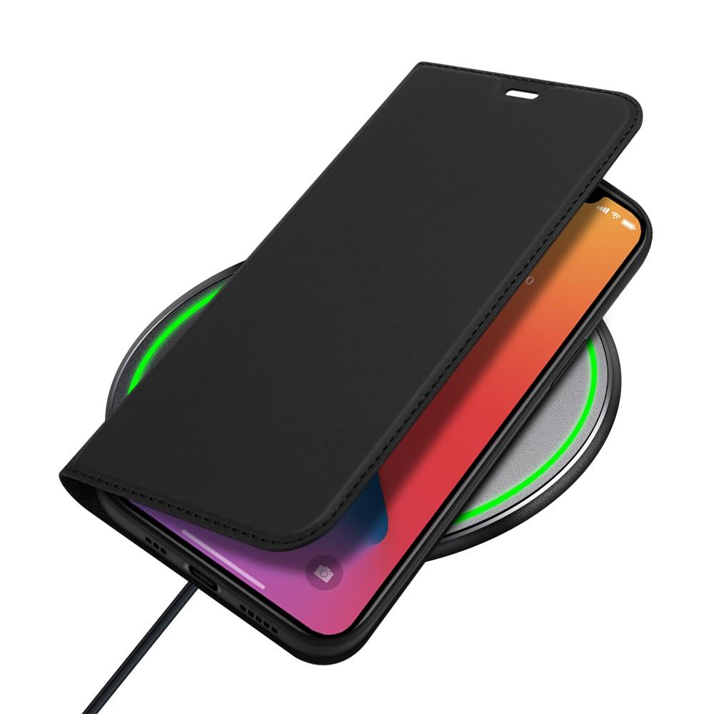 Étui portefeuille Skin Pro Series iPhone 12/iPhone 12 Pro, Noir