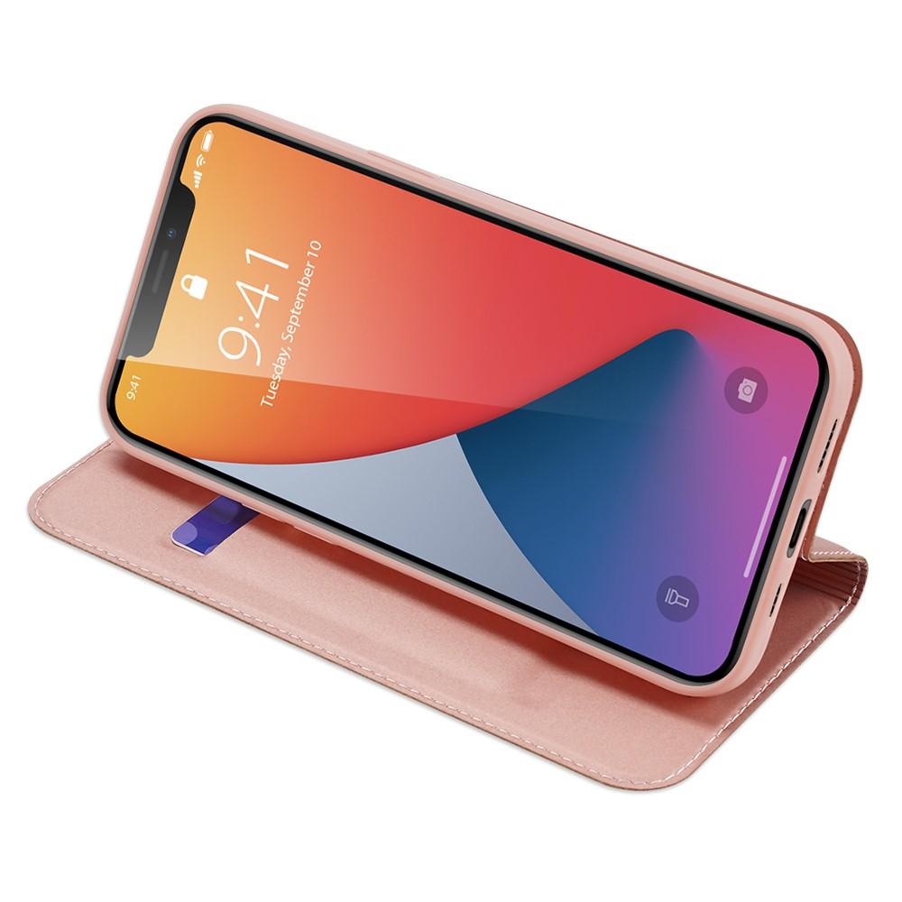 Étui portefeuille Skin Pro Series Apple iPhone 12/iPhone 12 Pro, Or rose