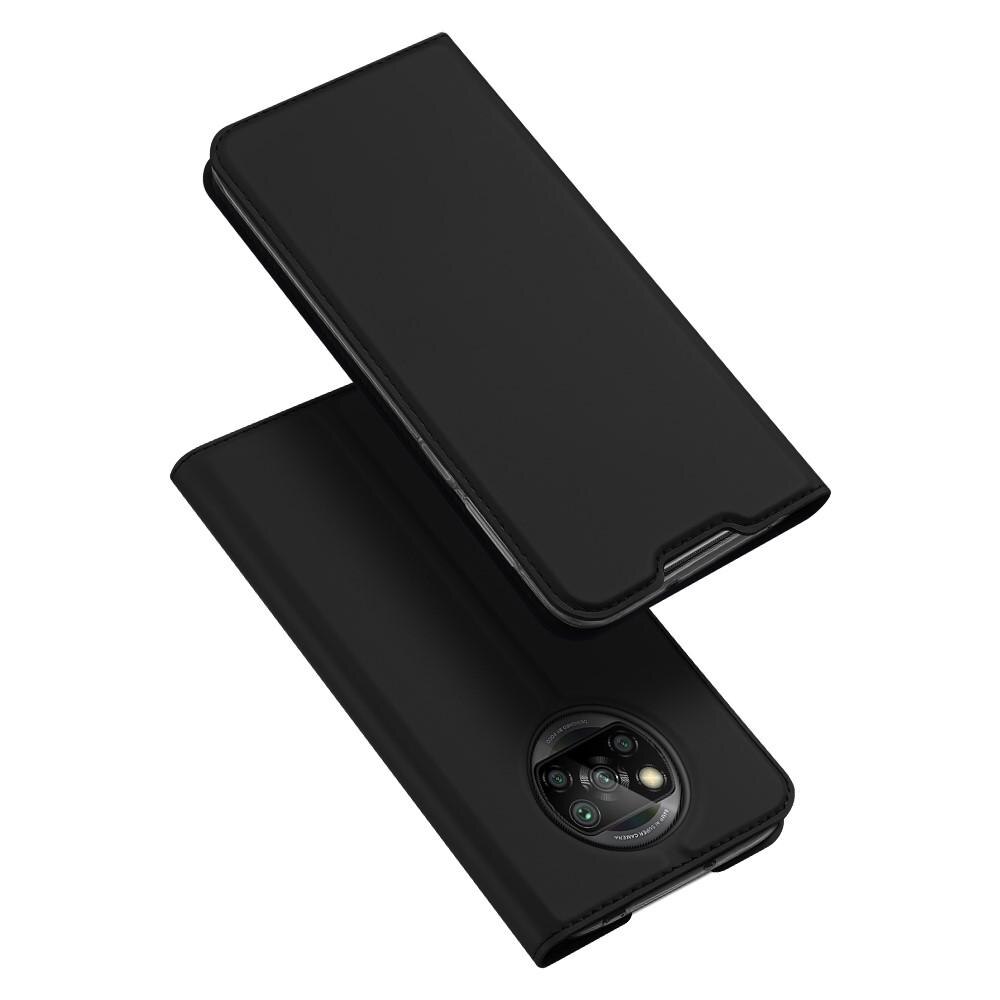 Étui portefeuille Skin Pro Series Xiaomi Poco X3 NFC, Noir
