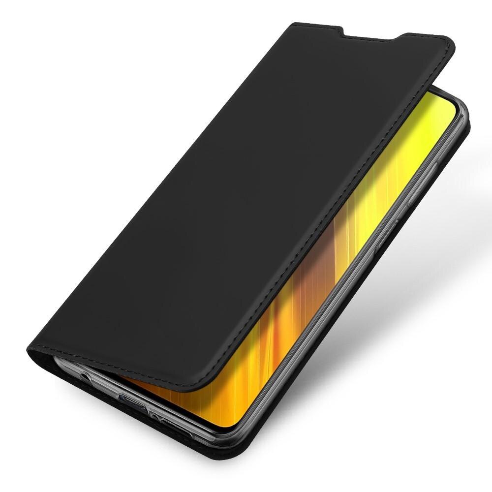 Étui portefeuille Skin Pro Series Xiaomi Poco X3 NFC, Noir