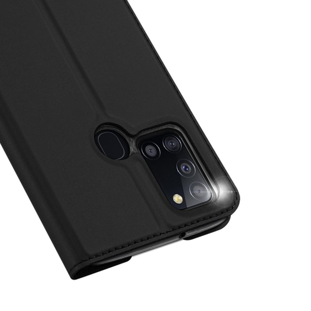 Étui portefeuille Skin Pro Series Samsung Galaxy A21s, Noir