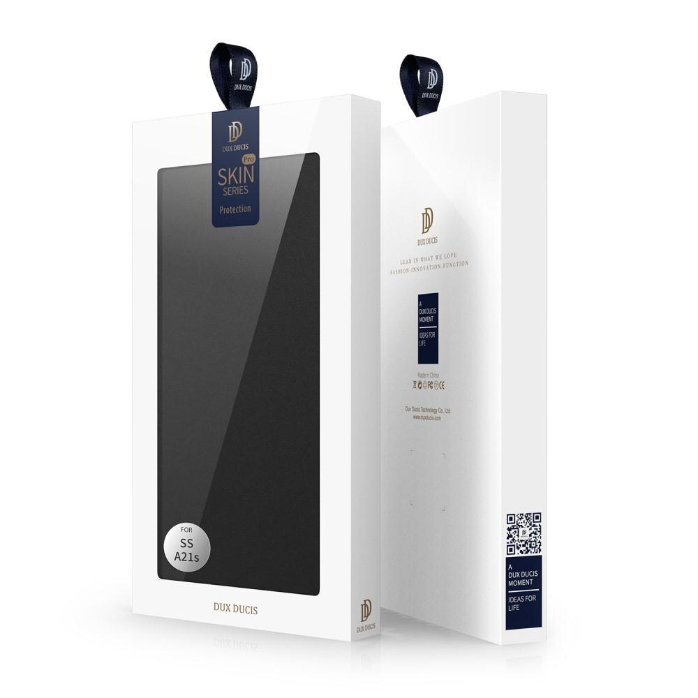 Étui portefeuille Skin Pro Series Samsung Galaxy A21s, Noir
