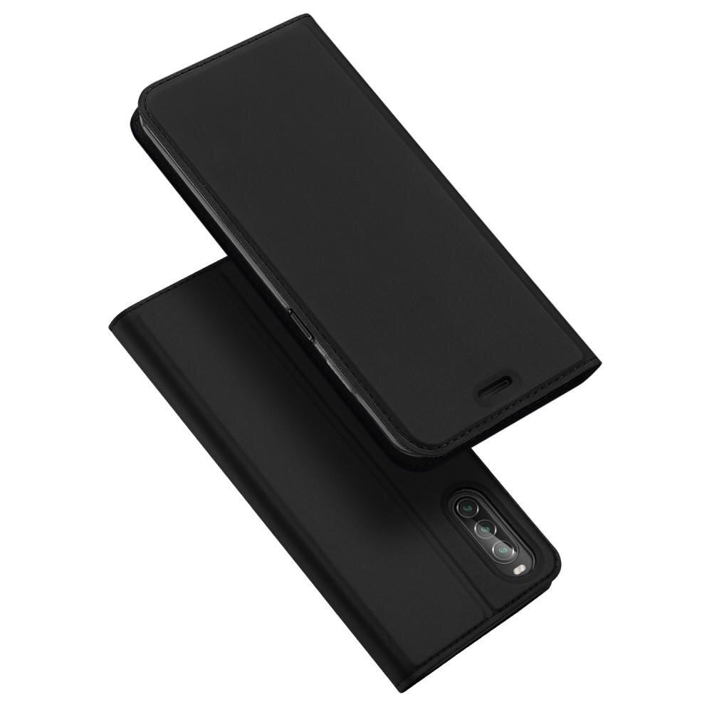 Étui portefeuille Skin Pro Series Sony Xperia 10 II, Noir