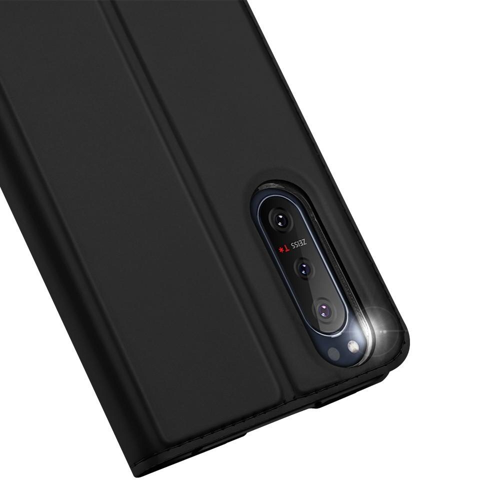 Étui portefeuille Skin Pro Series Sony Xperia 5 II, Noir