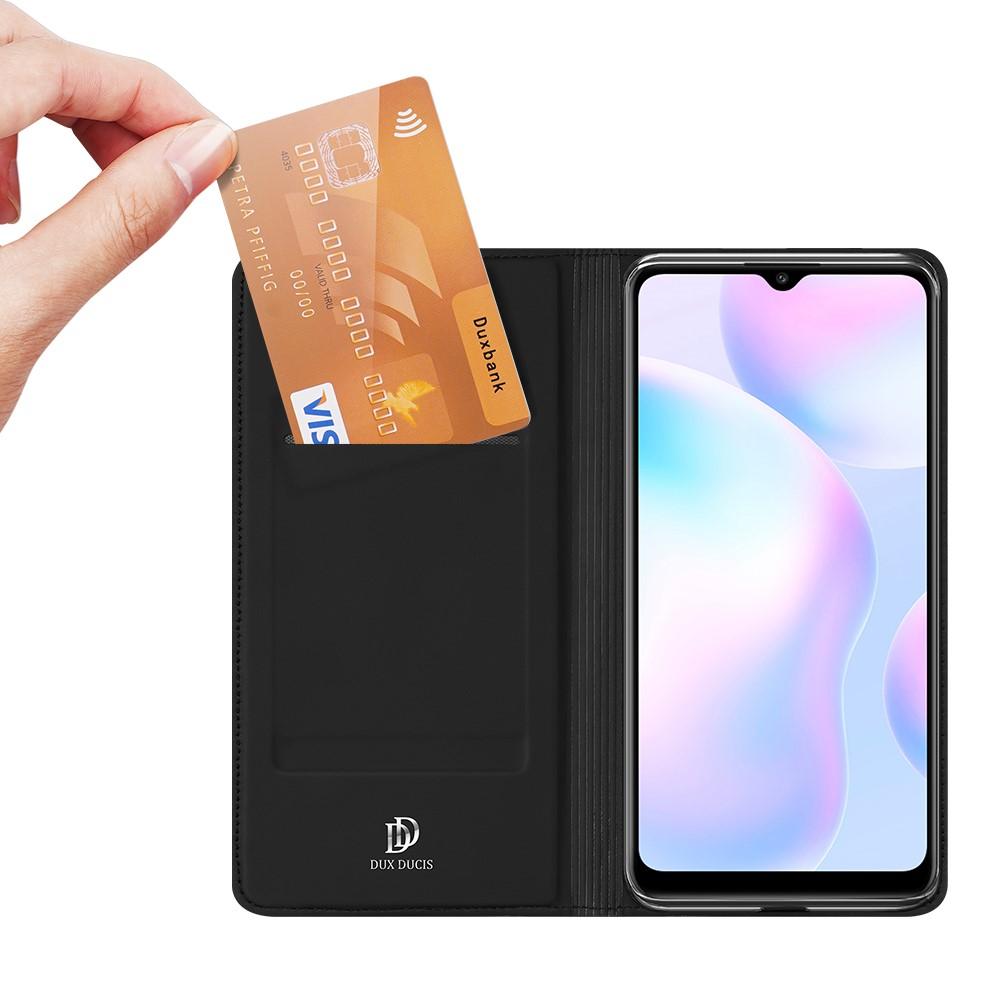 Étui portefeuille Skin Pro Series Xiaomi Redmi 9AT/Redmi 9A, Noir