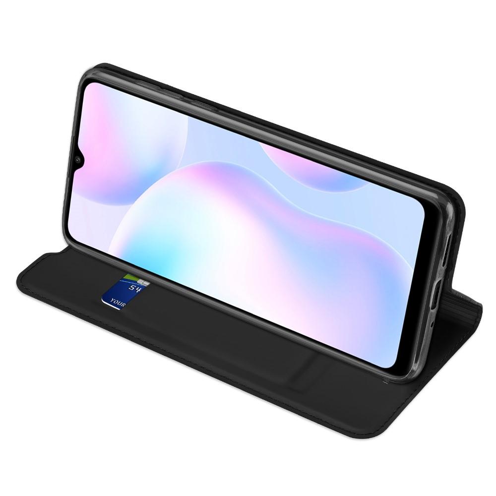 Étui portefeuille Skin Pro Series Xiaomi Redmi 9AT/Redmi 9A, Noir