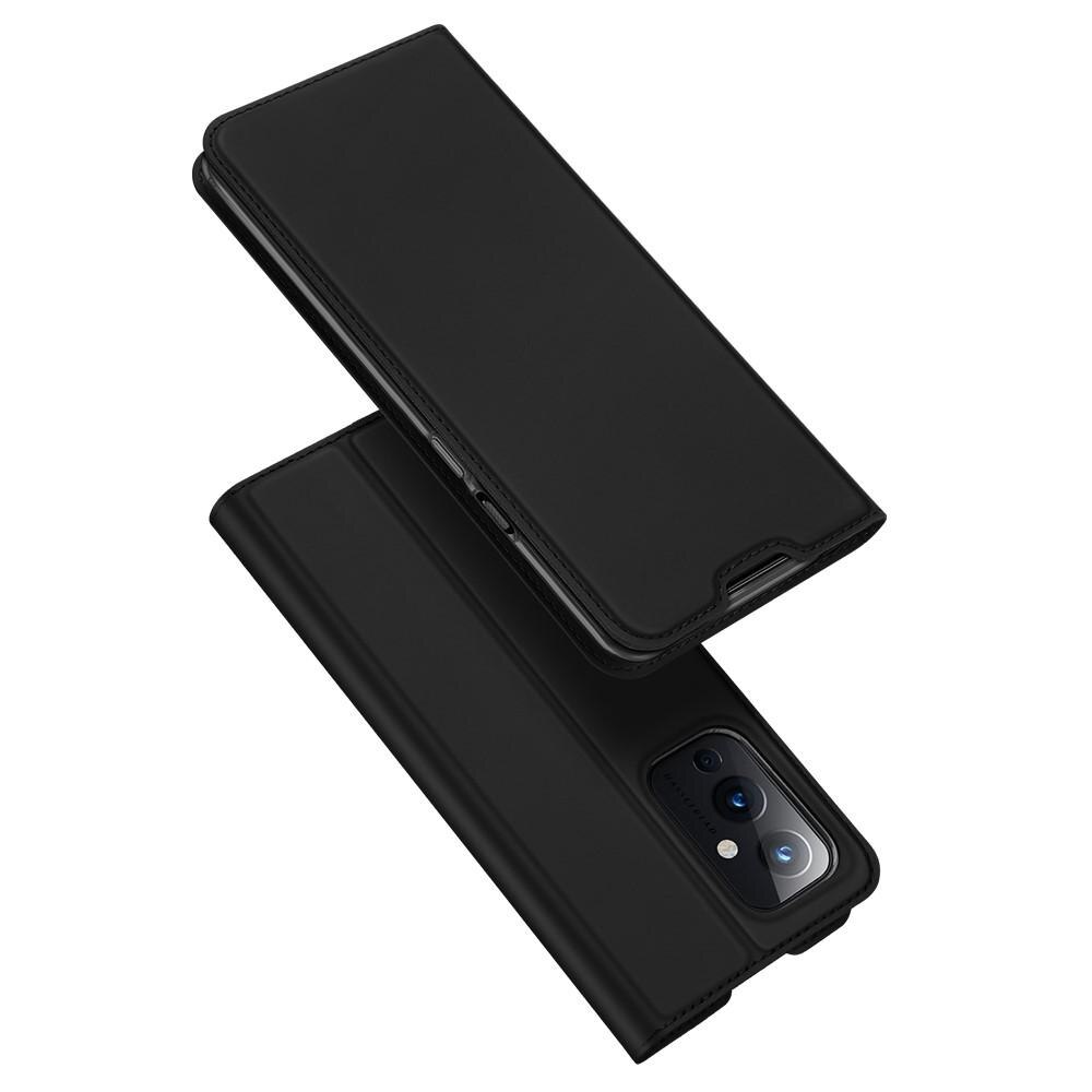 Étui portefeuille Skin Pro Series  OnePlus 9, Noir
