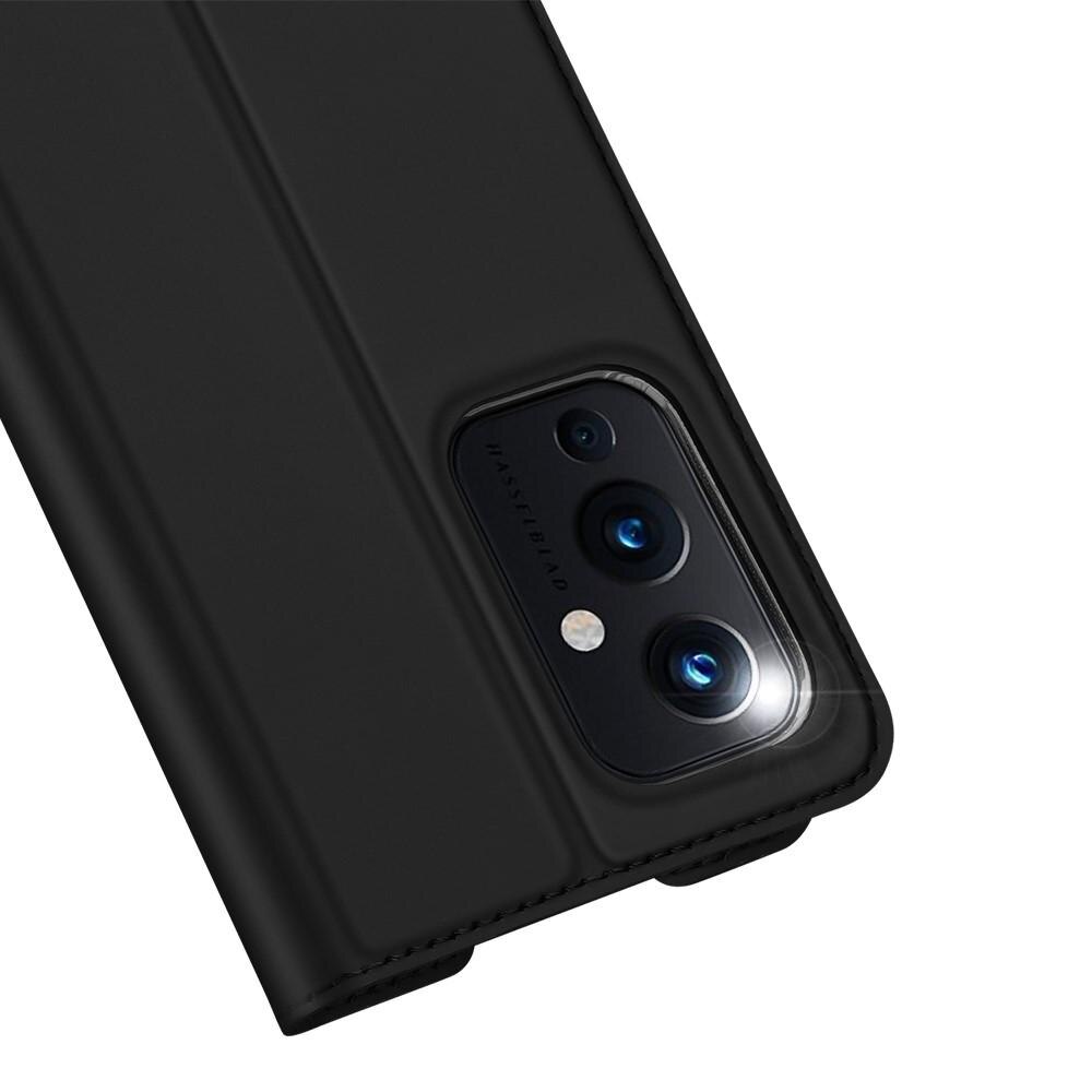 Étui portefeuille Skin Pro Series  OnePlus 9, Noir
