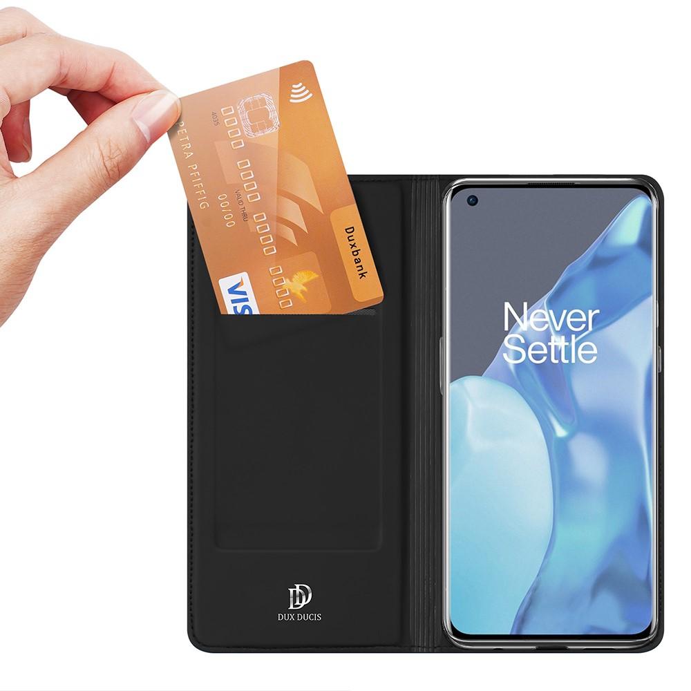 Étui portefeuille Skin Pro Series  OnePlus 9 Pro, Noir