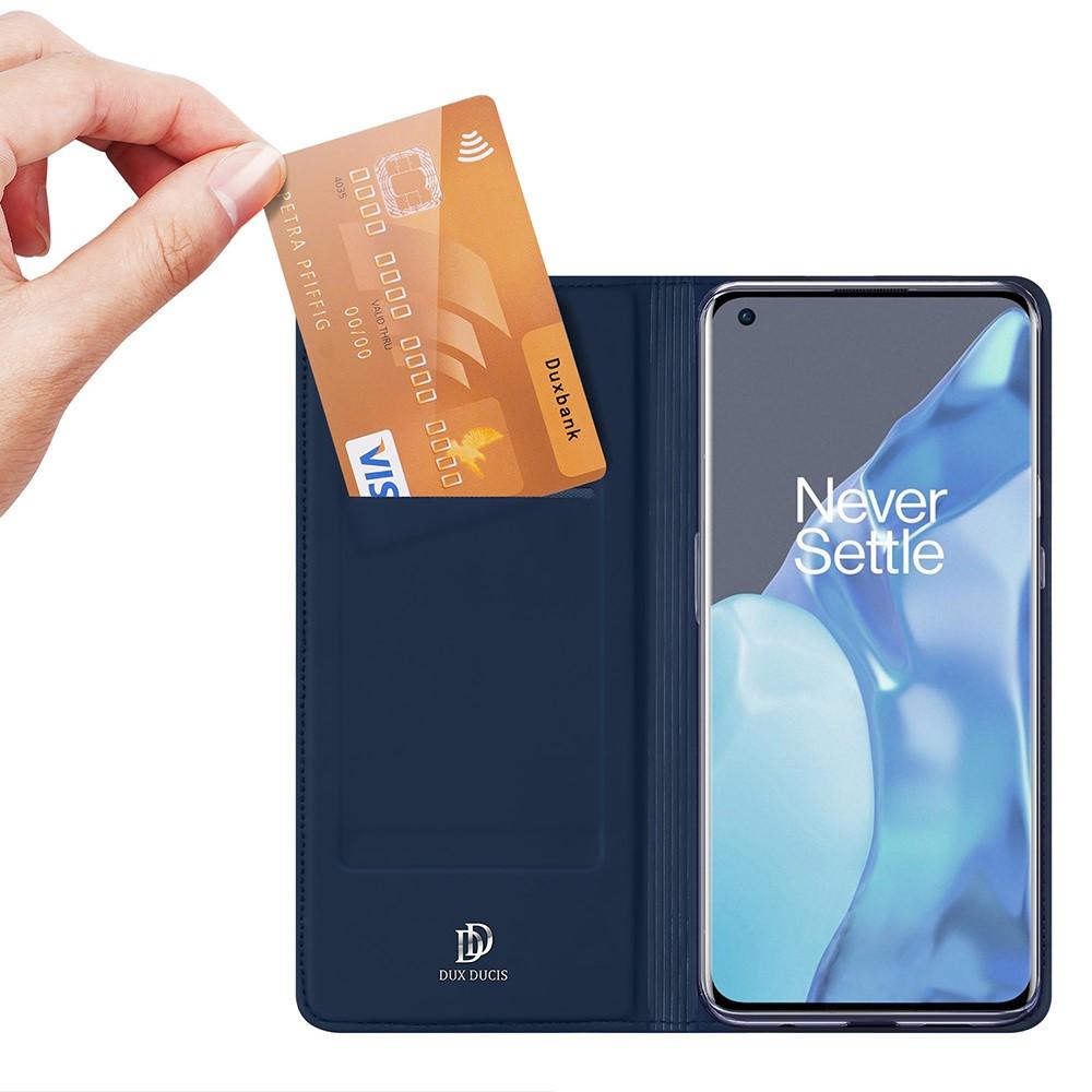 Étui portefeuille Skin Pro Series  OnePlus 9 Pro, Bleu