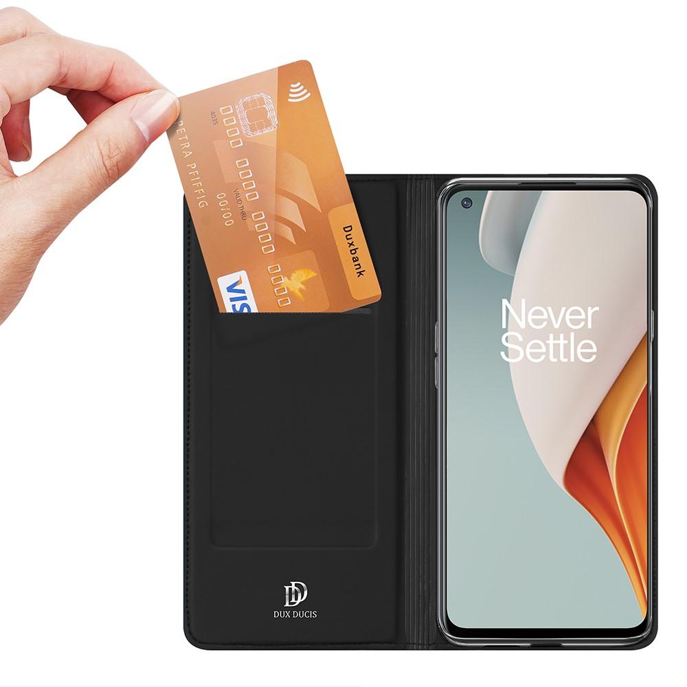 Étui portefeuille Skin Pro Series  OnePlus Nord N100, Noir