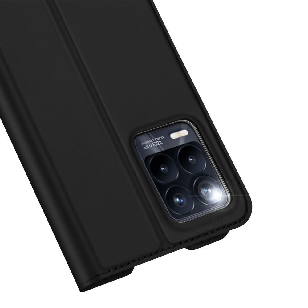 Étui portefeuille Skin Pro Series Realme 8 Pro, Noir