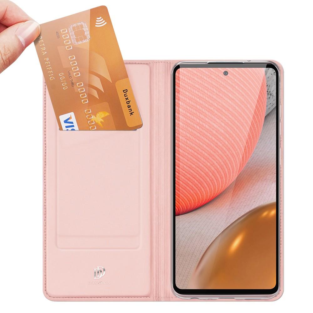 Étui portefeuille Skin Pro Series Samsung Galaxy A72 5G Rose Gold