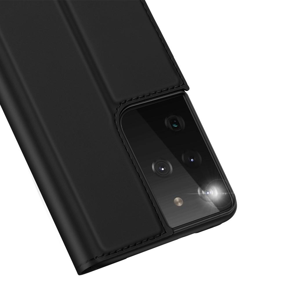 Étui portefeuille Skin Pro Series Samsung Galaxy S21 Ultra, Noir