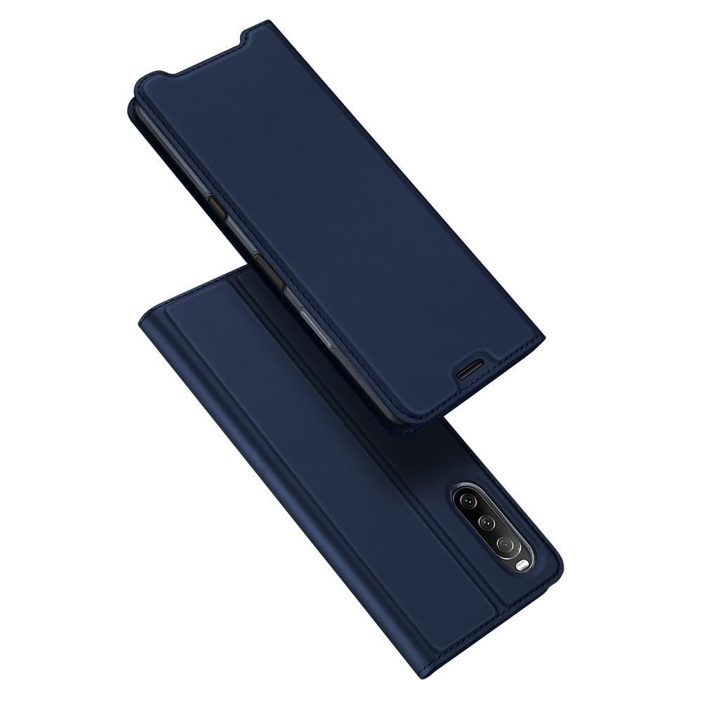 Étui portefeuille Skin Pro Series Sony Xperia 10 III, Bleu
