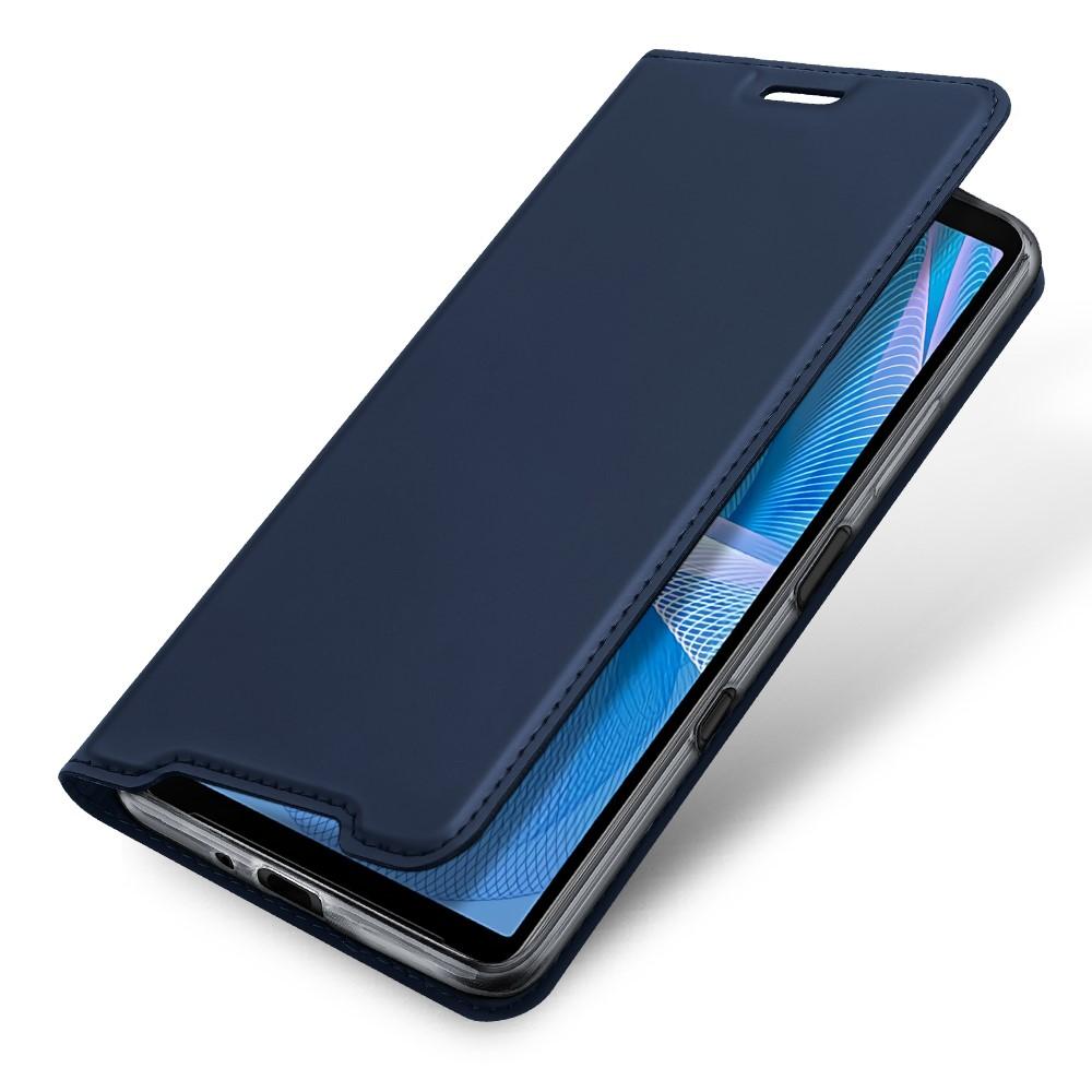 Étui portefeuille Skin Pro Series Sony Xperia 10 III, Bleu