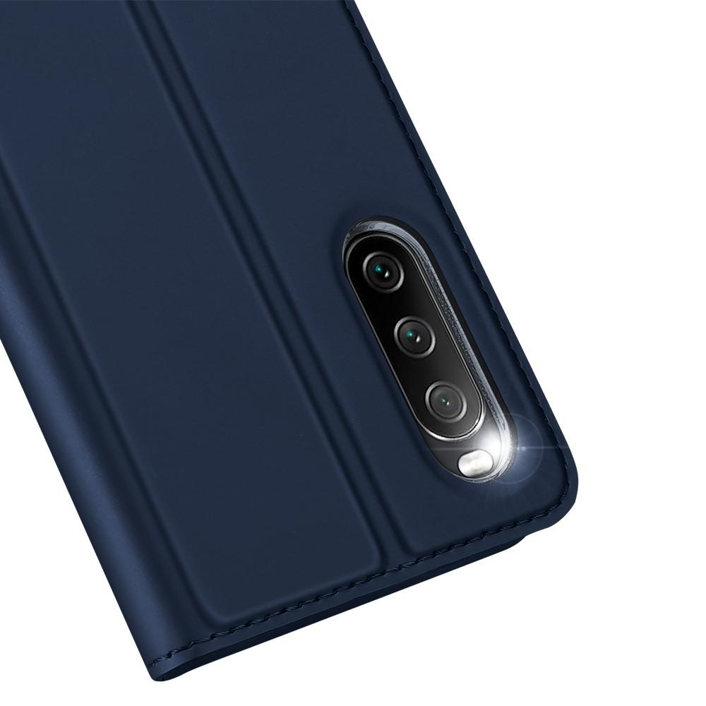 Étui portefeuille Skin Pro Series Sony Xperia 10 III, Bleu