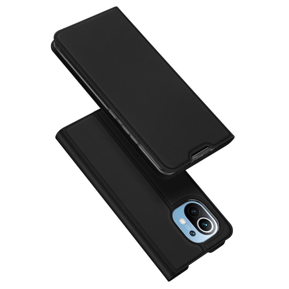 Étui portefeuille Skin Pro Series Xiaomi Mi 11, Noir