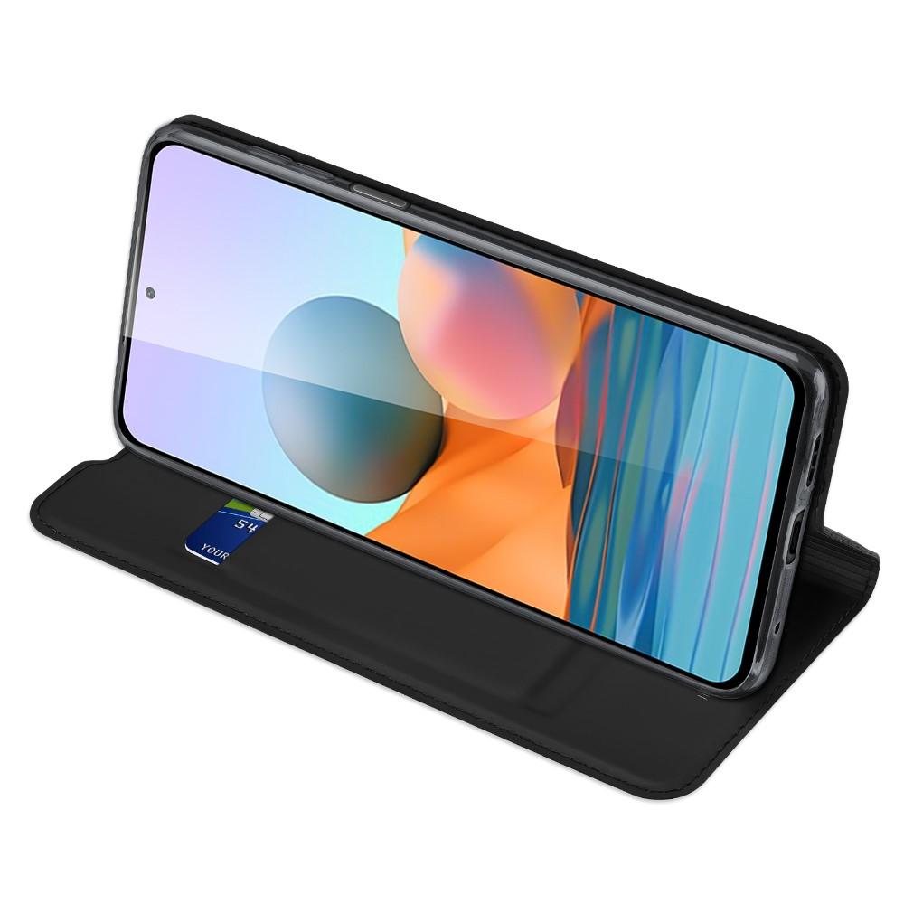 Étui portefeuille Skin Pro Series Xiaomi Redmi Note 10 Pro, Noir