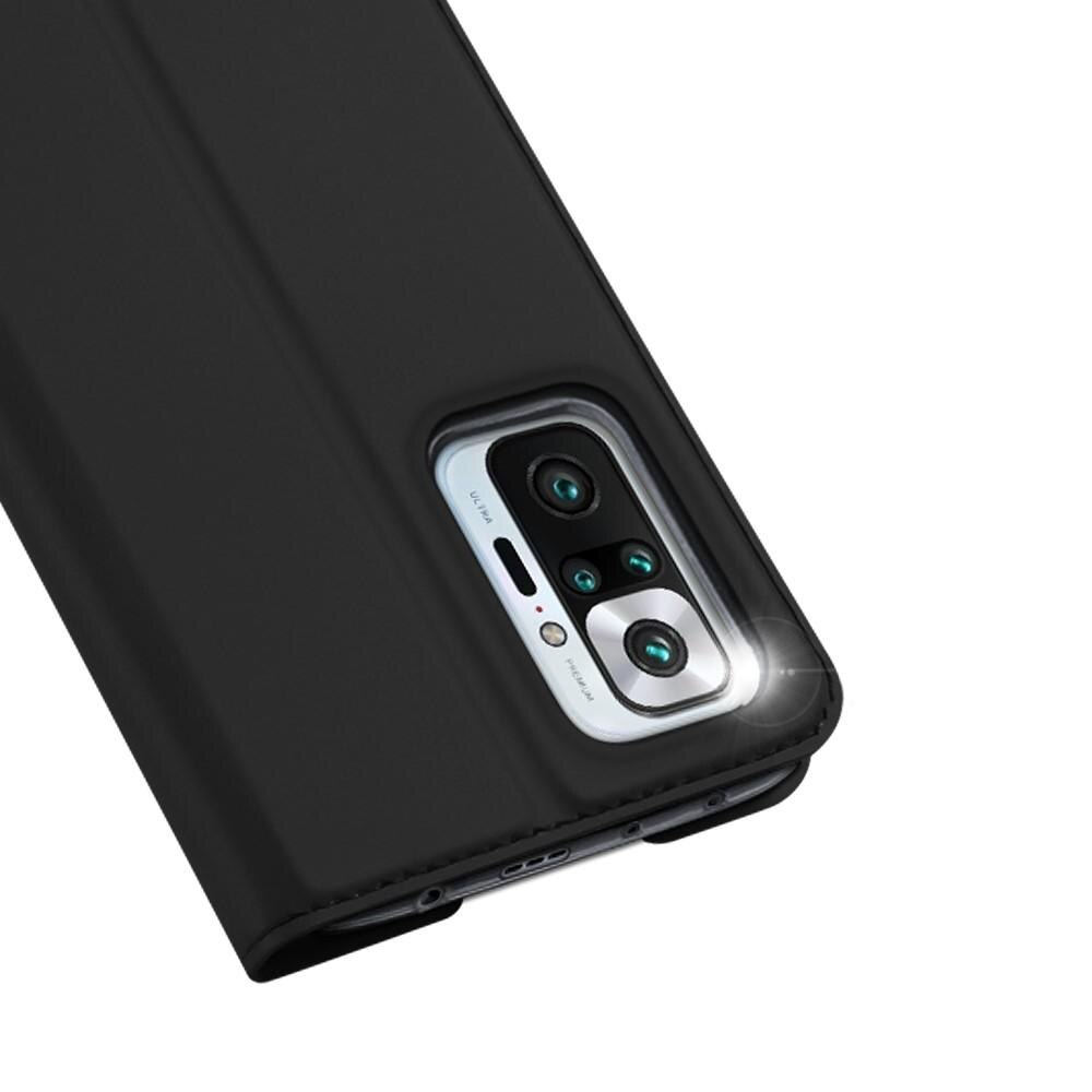 Étui portefeuille Skin Pro Series Xiaomi Redmi Note 10 Pro, Noir
