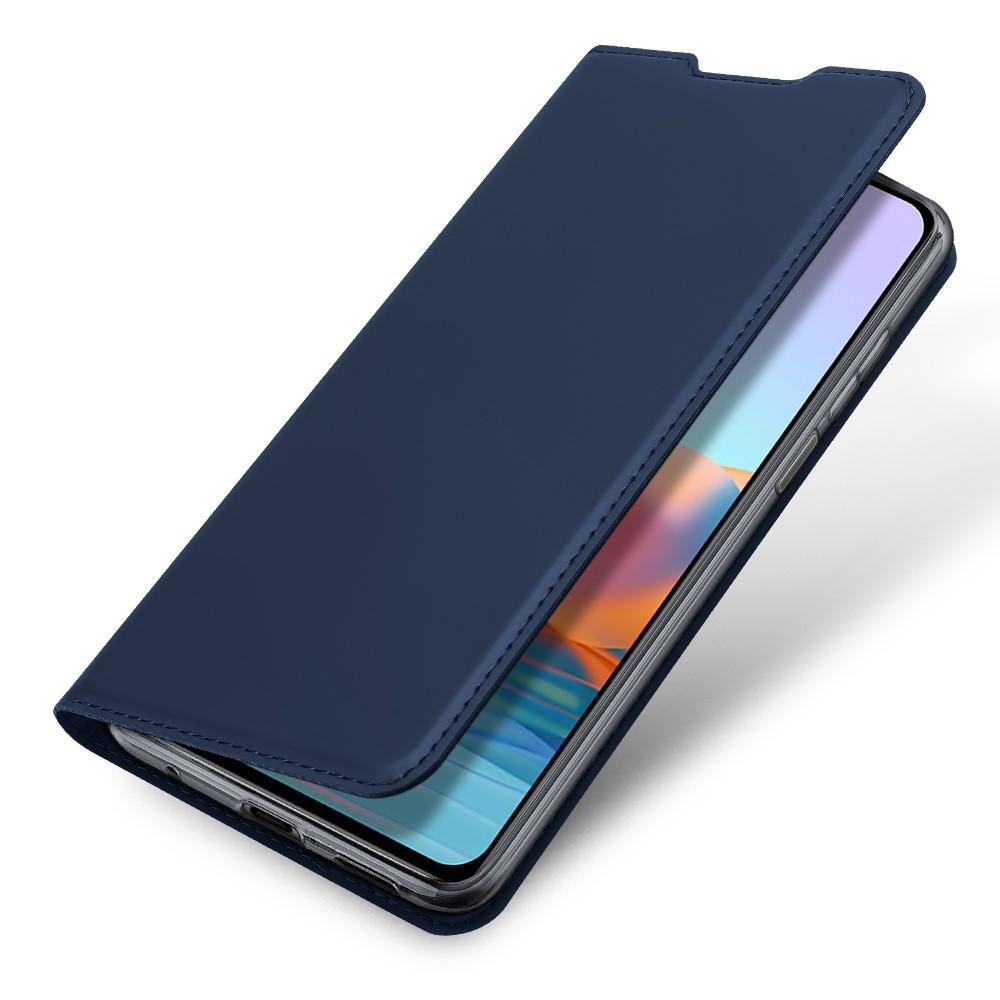 Étui portefeuille Skin Pro Series Xiaomi Redmi Note 10 Pro, Bleu