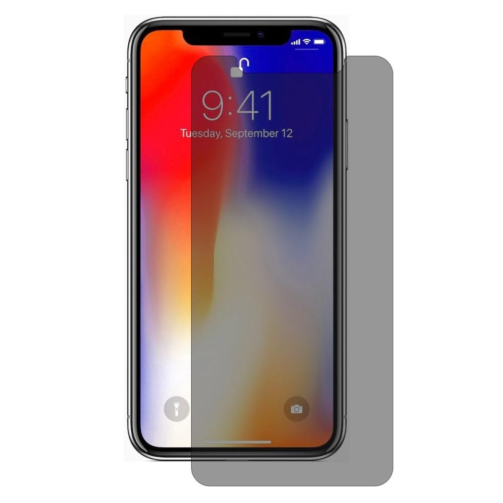 Protecteur d'écran de confidentialité en verre trempé iPhone XS Max Noir