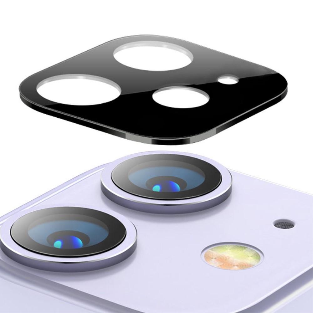 Caméra Protecteur Verre et Aluminium iPhone 11 Noir