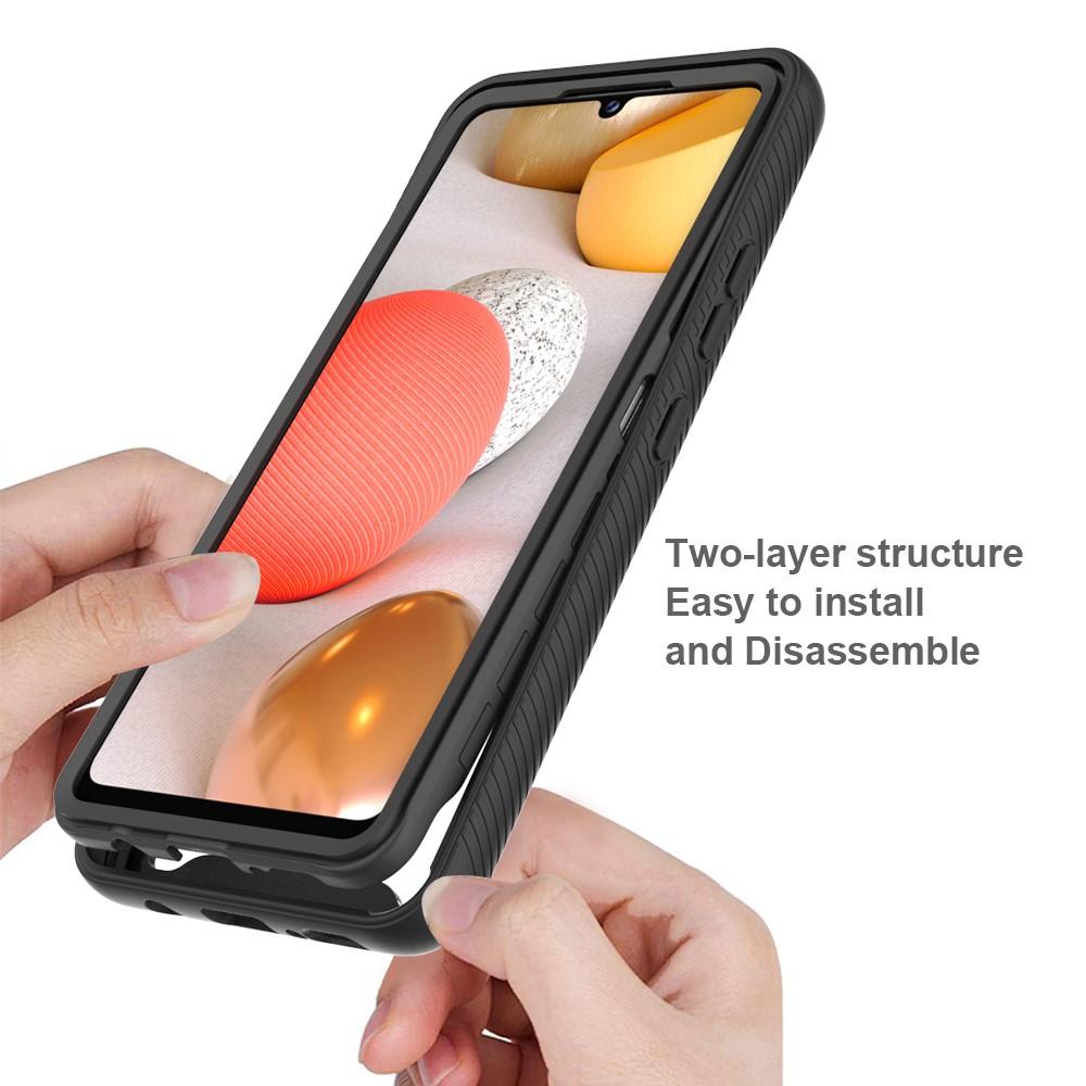 Coque de couverture complète Samsung Galaxy A42, Noir